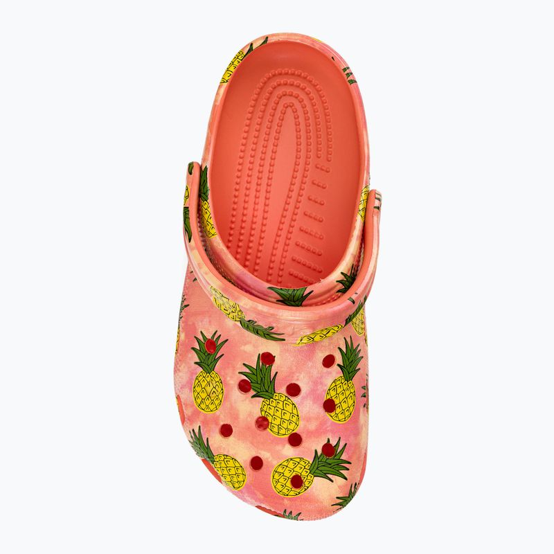 Klapki Crocs Classic Retro Resort Clog papaya/multi 7