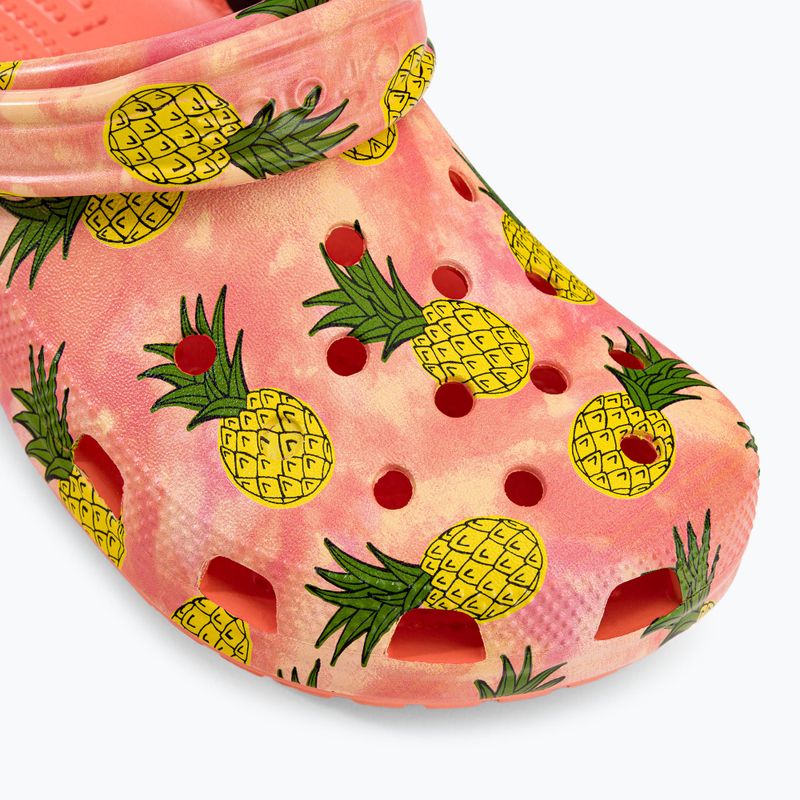 Klapki Crocs Classic Retro Resort Clog papaya/multi 8