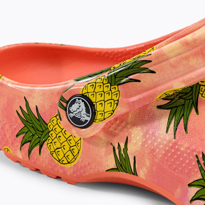 Klapki Crocs Classic Retro Resort Clog papaya/multi 9