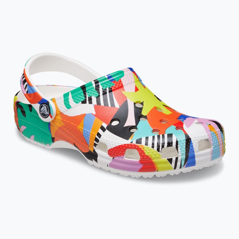 Klapki Crocs Classic Retro Resort Clog white/multi 11