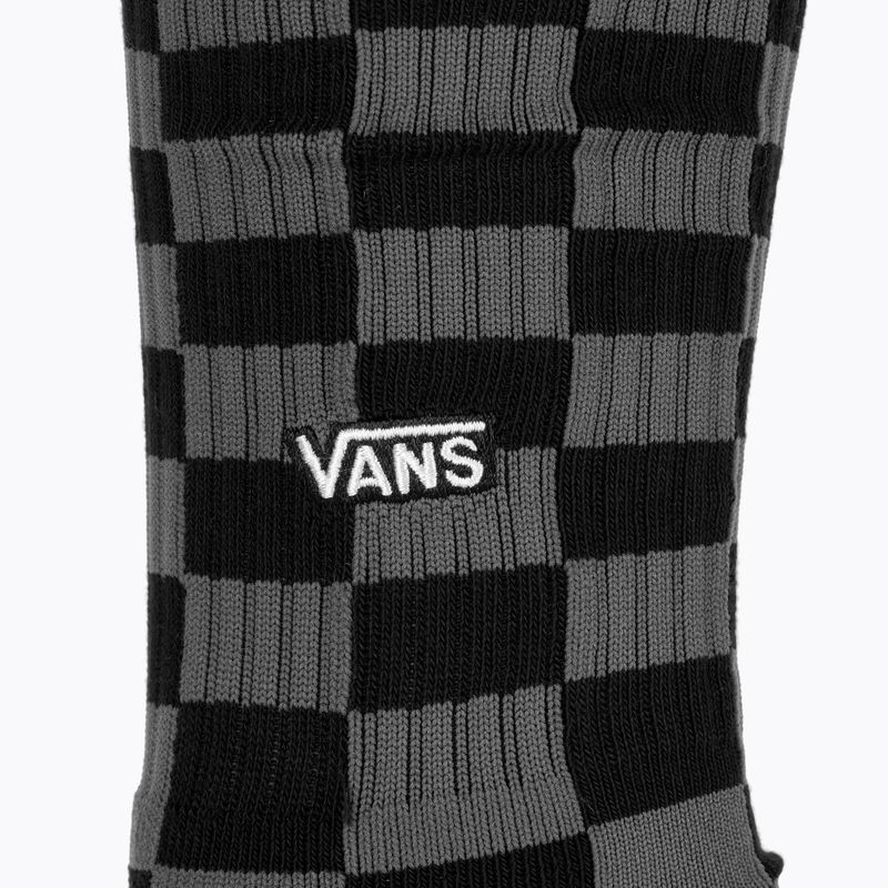 Skarpety męskie Vans Checkeboard Crew II black/charcoal 3