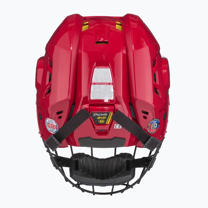 Kask hokejowy CCM Tacks 210 Combo red 4