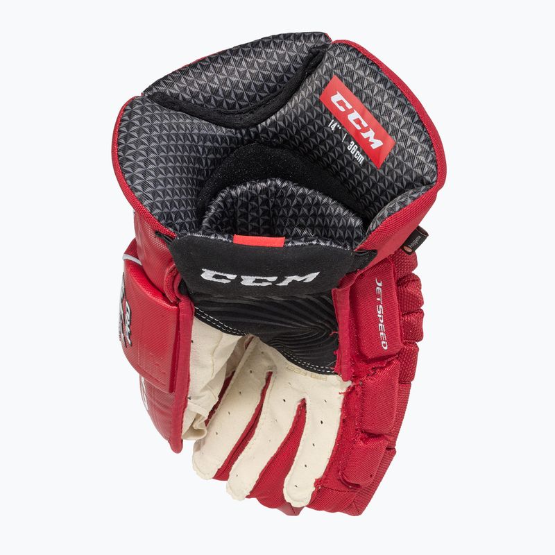 Rękawice hokejowe CCM JetSpeed FT4 Pro SR red/white 4