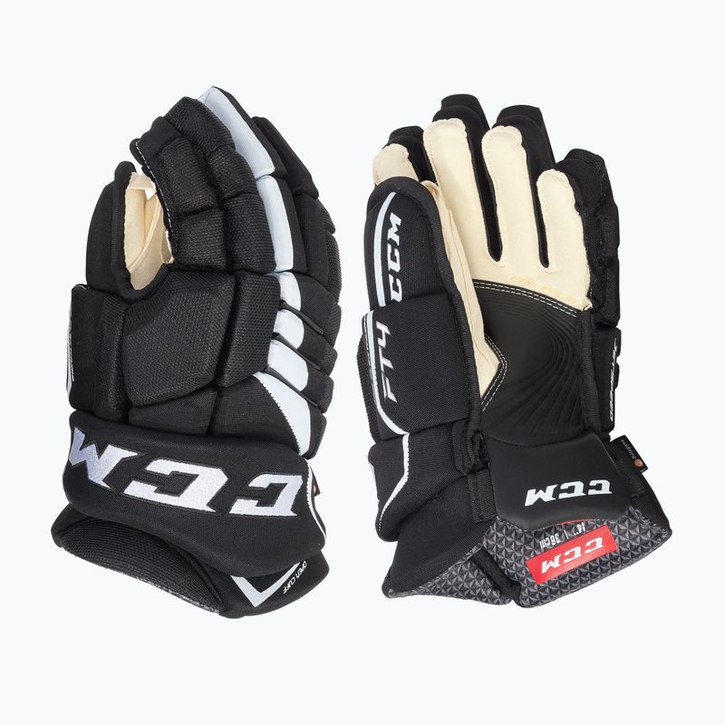 Rękawice hokejowe CCM JetSpeed FT4 SR black/white