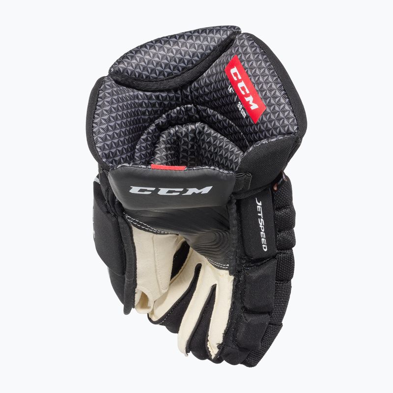 Rękawice hokejowe CCM JetSpeed FT4 SR black/white 4