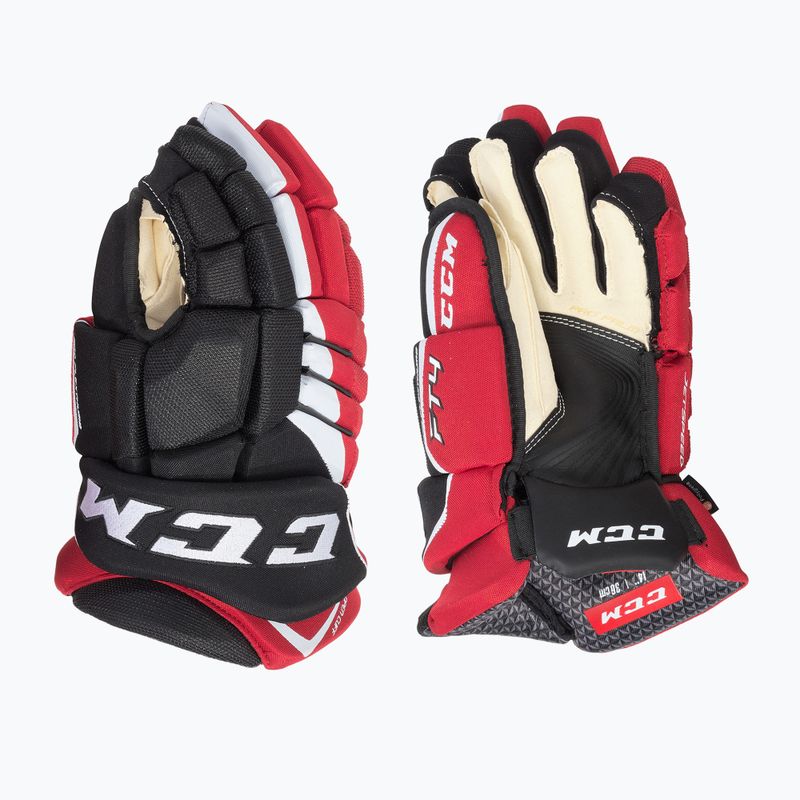 Rękawice hokejowe CCM JetSpeed FT4 SR black/red/white