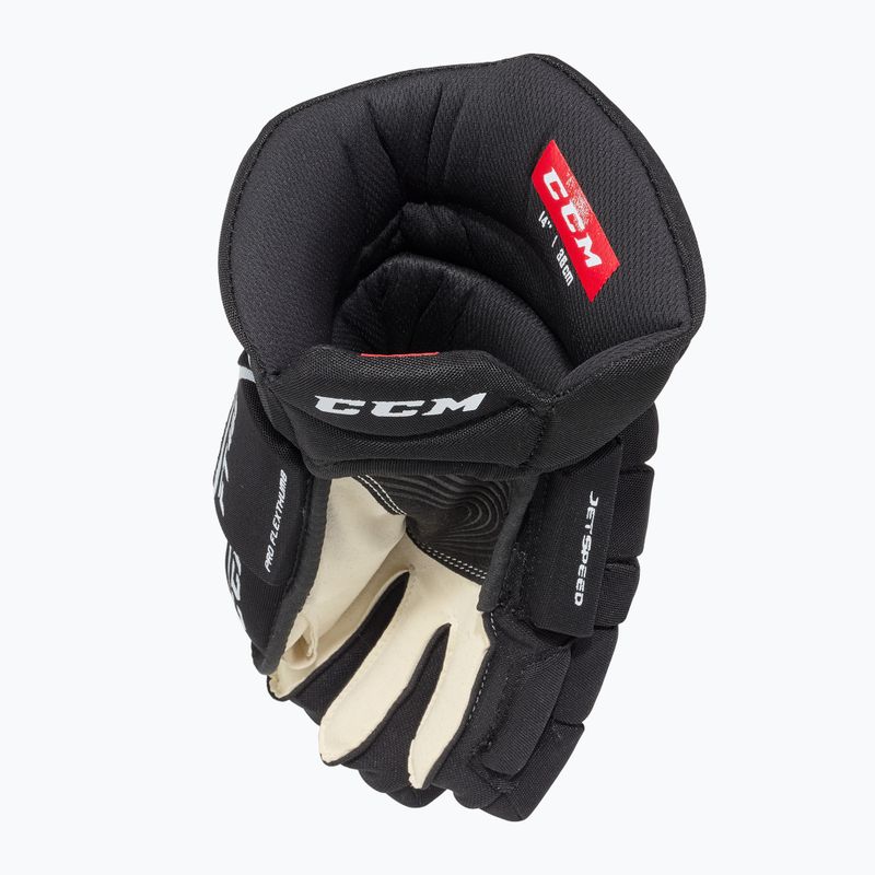 Rękawice hokejowe CCM FT485 SR black/white 4