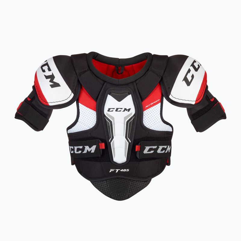 Naramienniki hokejowe dziecięce CCM JetSpeed FT485 JR black/red/white