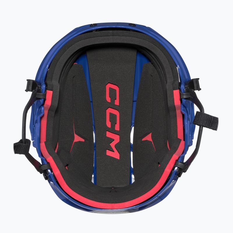 Kask hokejowy CCM Tacks 70 Combo royal 5