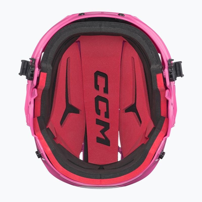 Kask hokejowy dziecięcy CCM Tacks 70 Combo pink 5