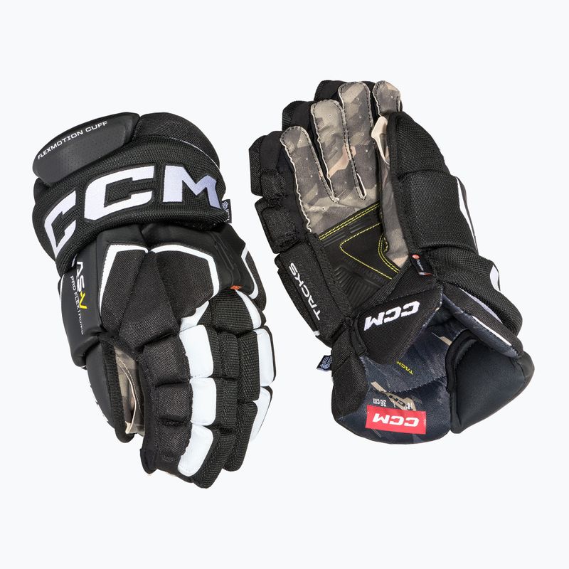 Rękawice hokejowe CCM Tacks AS-V Pro SR black/white