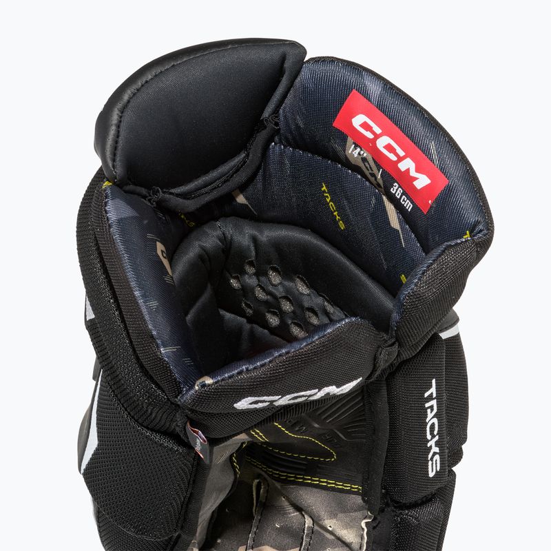 Rękawice hokejowe dziecięce CCM Tacks AS-V Pro YTH black/white 4