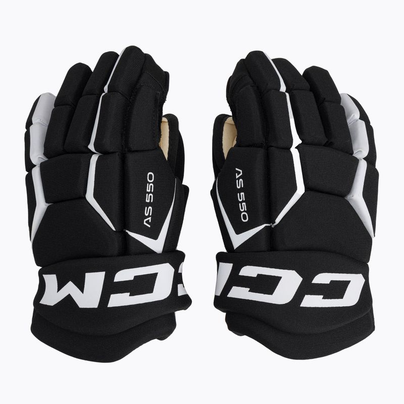 Rękawice hokejowe CCM Tacks AS-550 black/white