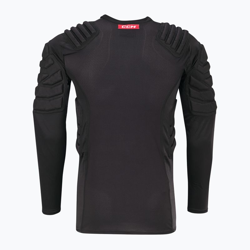 Longsleeve hokejowy bramkarski z ochraniaczami męski CCM Ribano SR black 2