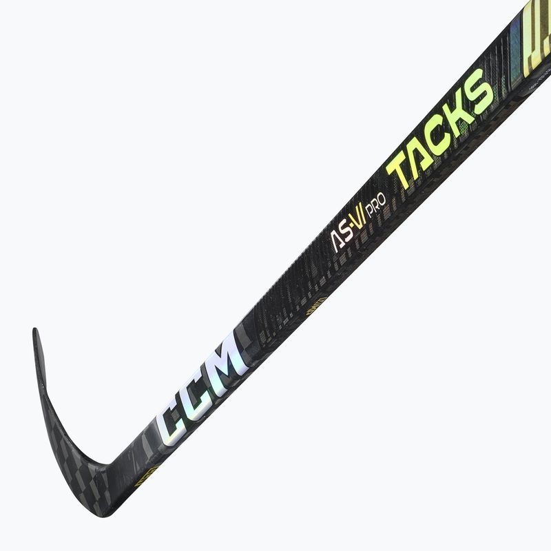 Kij hokejowy dziecięcy CCM Tacks As-VI Pro JR black 3