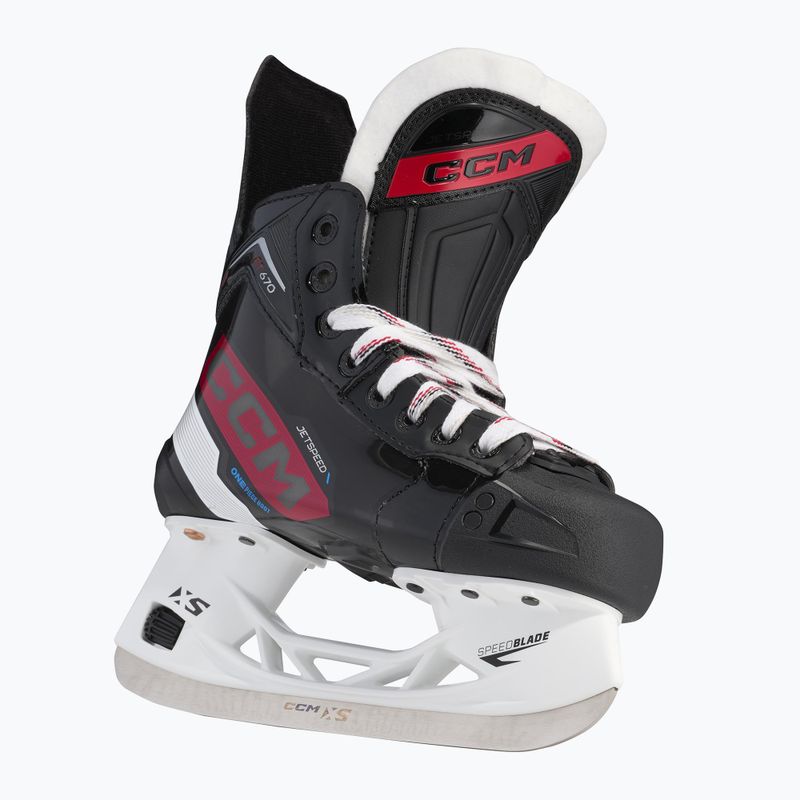 Łyżwy hokejowe dziecięce CCM JetSpeed FT670 JR black 2