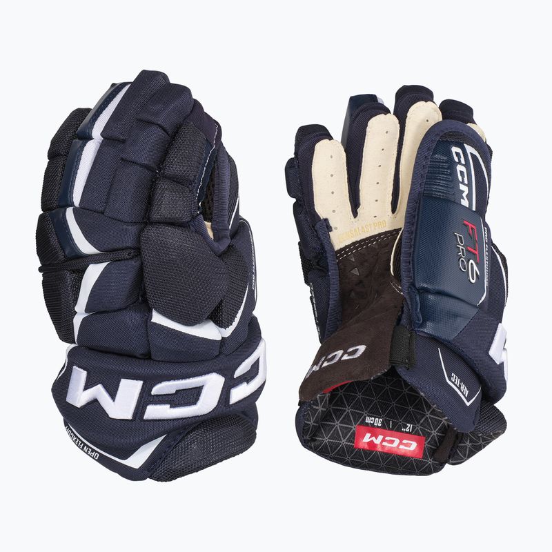 Rękawice hokejowe CCM JetSpeed FT6 Pro SR navy/white