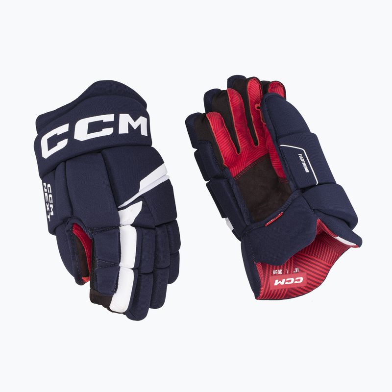 Rękawice hokejowe dziecięce CCM Next JR navy/white 2