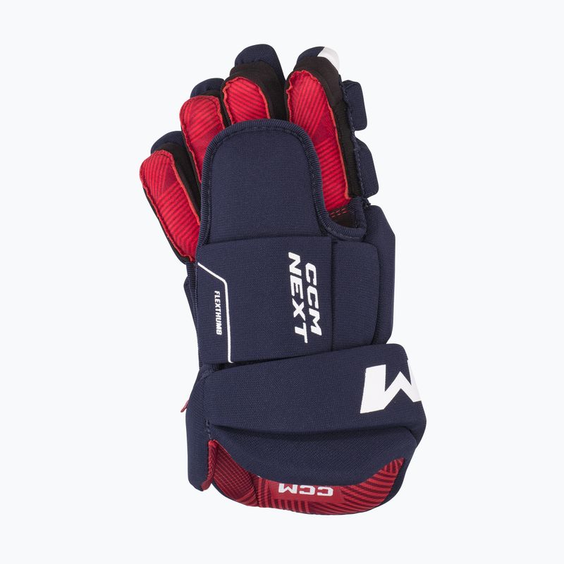 Rękawice hokejowe dziecięce CCM Next JR navy/white 3