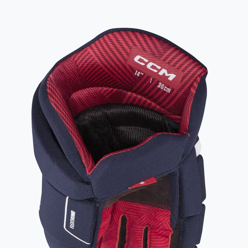 Rękawice hokejowe dziecięce CCM Next JR navy/white 4