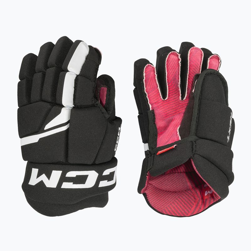 Rękawice hokejowe dziecięce CCM Next YTH black/white