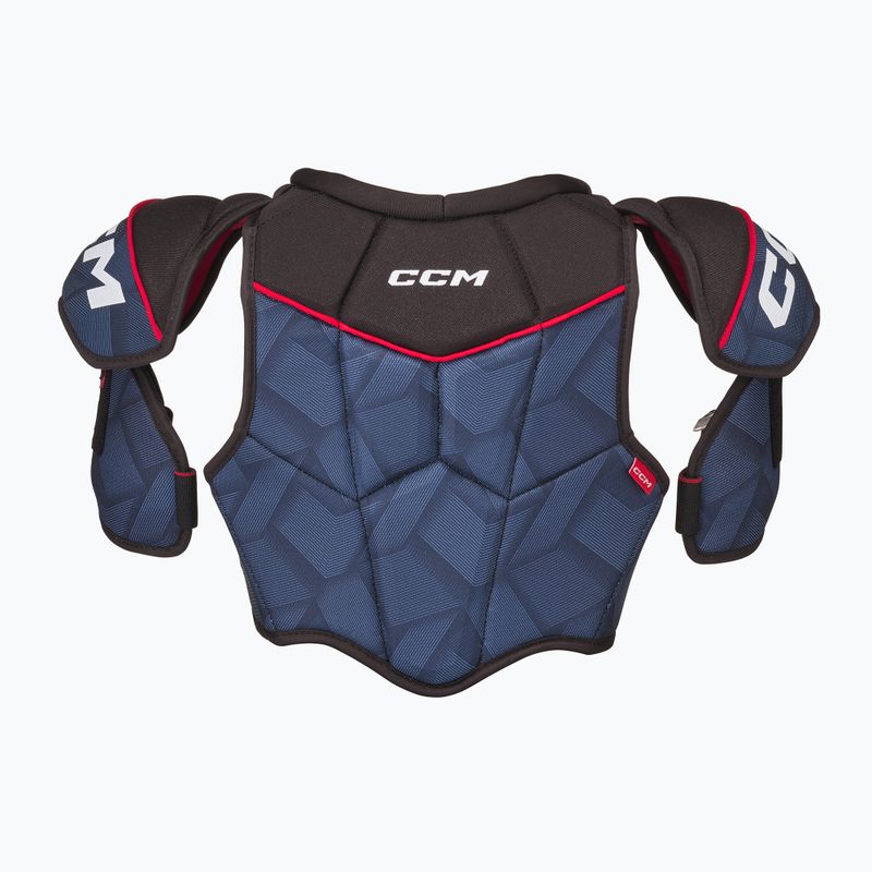 Naramienniki hokejowe dziecięce CCM Next JR navy/white 2
