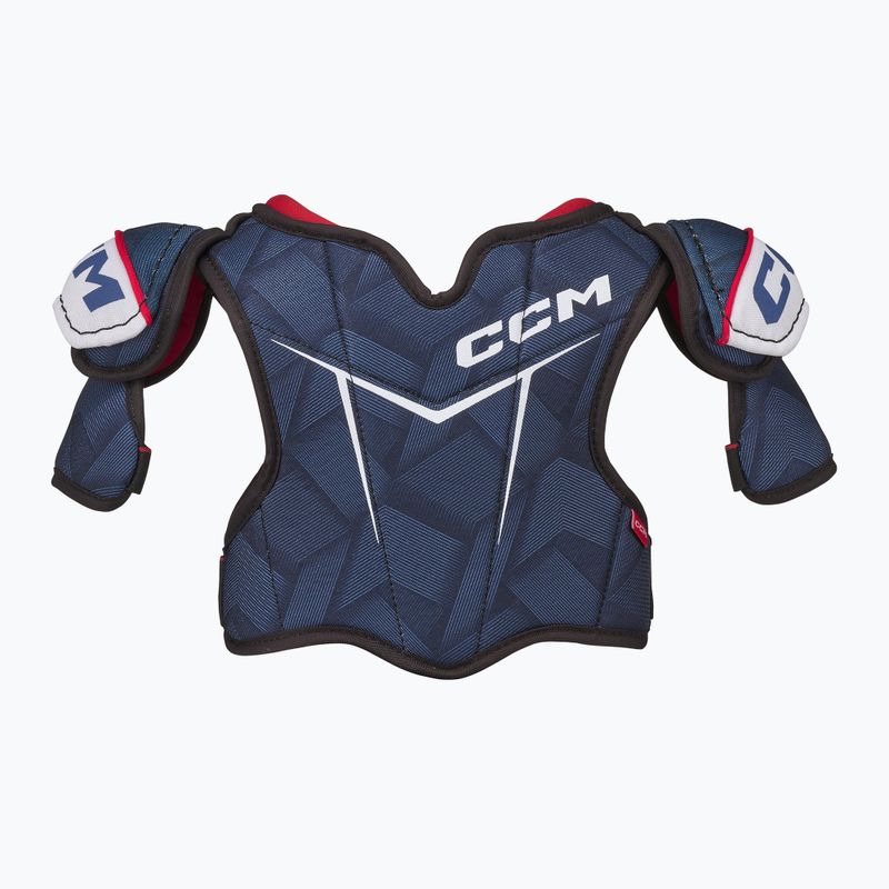 Naramienniki hokejowe dziecięce CCM Next YTH navy/white 2
