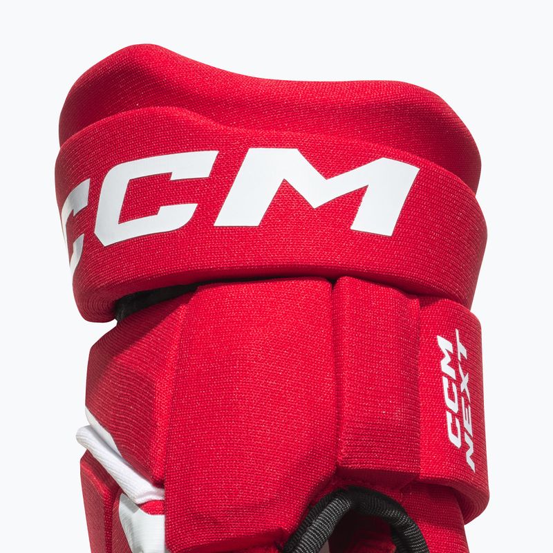 Rękawice hokejowe dziecięce CCM Next JR red/white 4