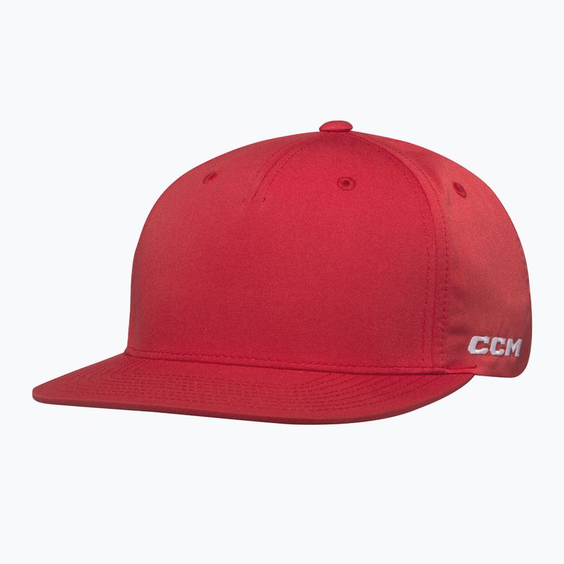 Czapka z daszkiem CCM Team Flatbrim Snapback SR red 2