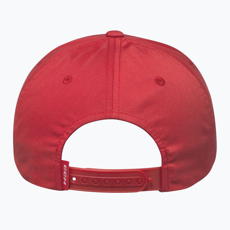 Czapka z daszkiem CCM Team Flatbrim Snapback SR red 3