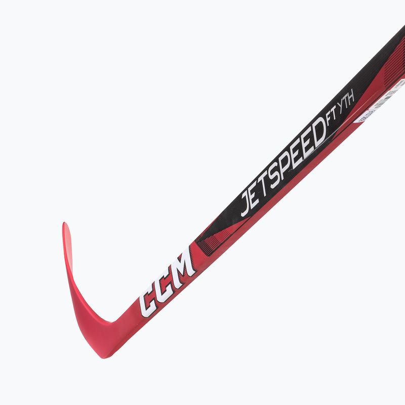 Kij hokejowy dziecięcy CCM JetSpeed FT Youth black/red 3