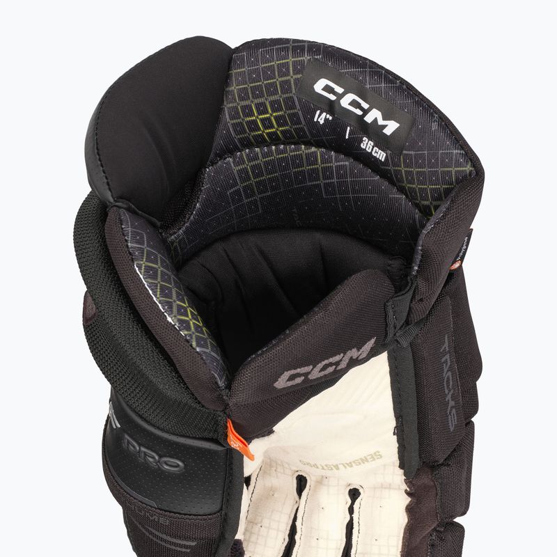 Rękawice hokejowe CCM Tacks XF Pro SR black/grey 3