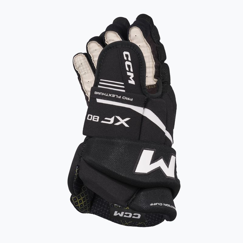 Rękawice hokejowe CCM Tacks XF80 SR black/white 3