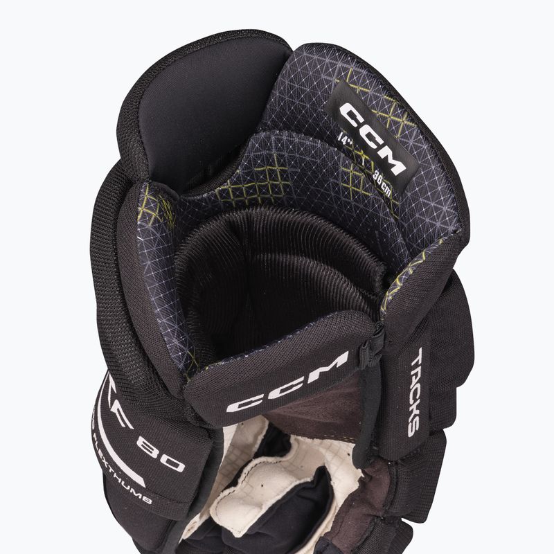 Rękawice hokejowe CCM Tacks XF80 SR black/white 4