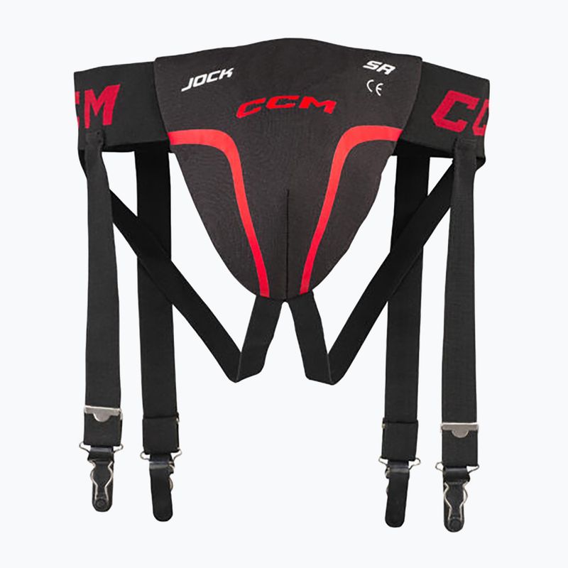 Suspensor dziecięcy CCM Jock Combo JR black/red