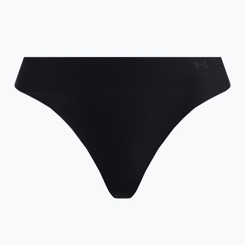 Stringi damskie Under Armour Pure Stretch Thong 3 pary black/black/graphite 2