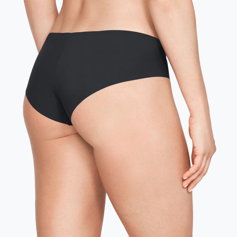 Majtki damskie Under Armour Pure Stretch Hipster 3 pary black/black/graphite 7