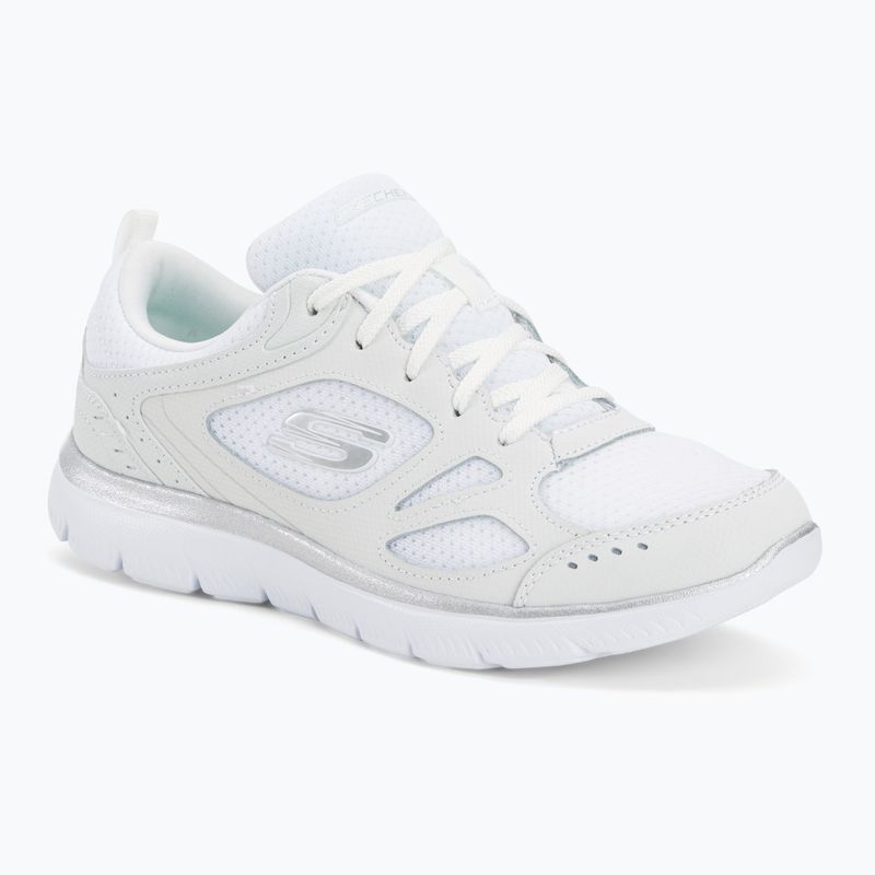 Buty damskie SKECHERS Summits Suited white/silver