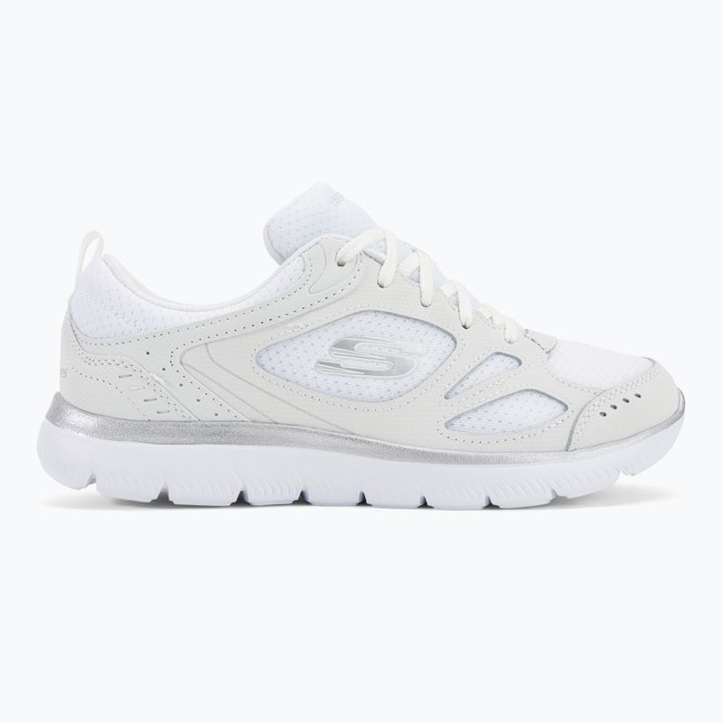 Buty damskie SKECHERS Summits Suited white/silver 2