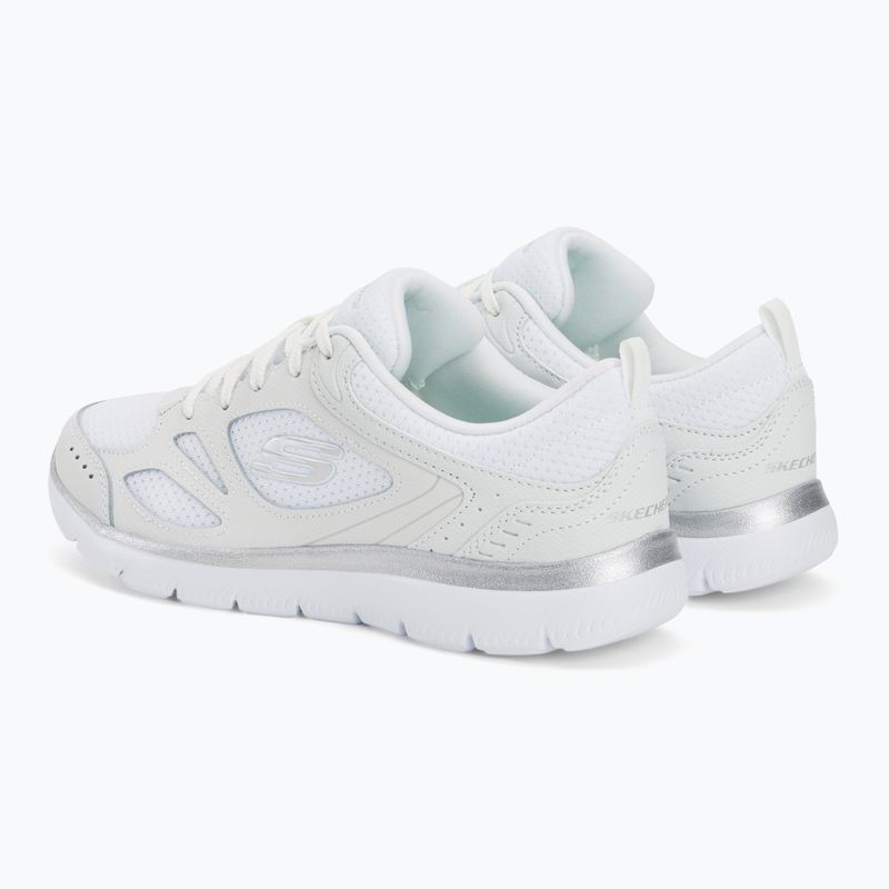 Buty damskie SKECHERS Summits Suited white/silver 3