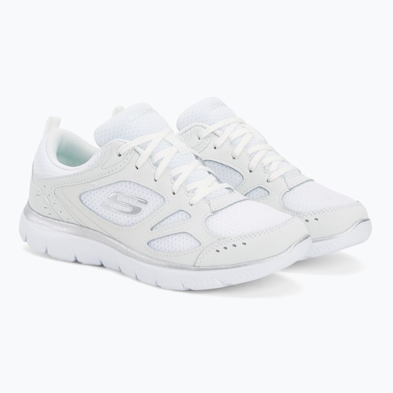 Buty damskie SKECHERS Summits Suited white/silver 4