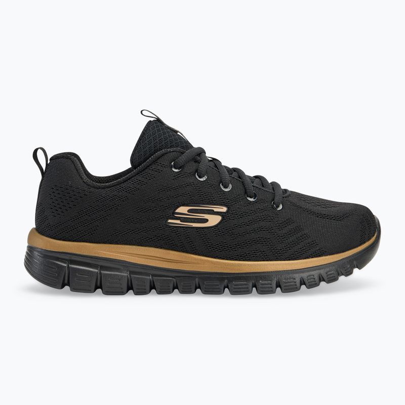 Buty damskie SKECHERS Graceful Get Connected black/rose gold 2