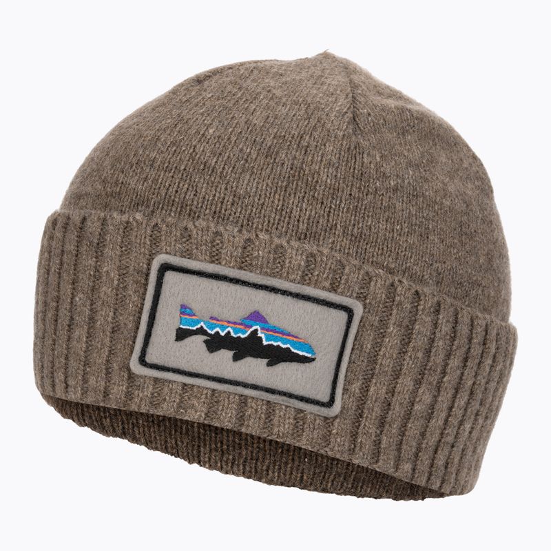 Czapka zimowa Patagonia Brodeo Beanie fitz roy trout patch/ash tan 3