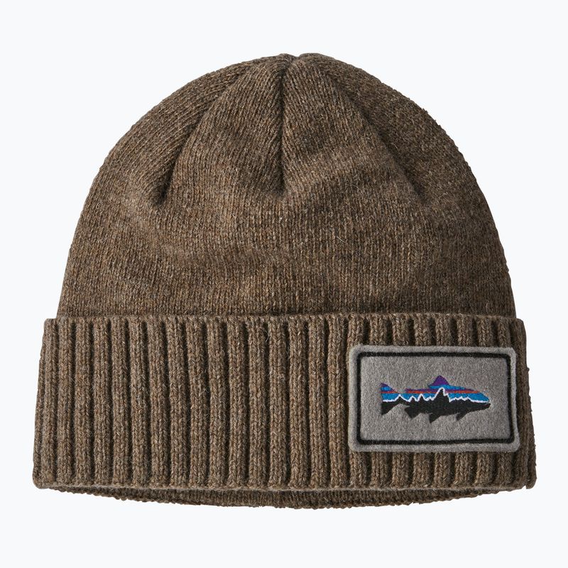 Czapka zimowa Patagonia Brodeo Beanie fitz roy trout patch/ash tan 6