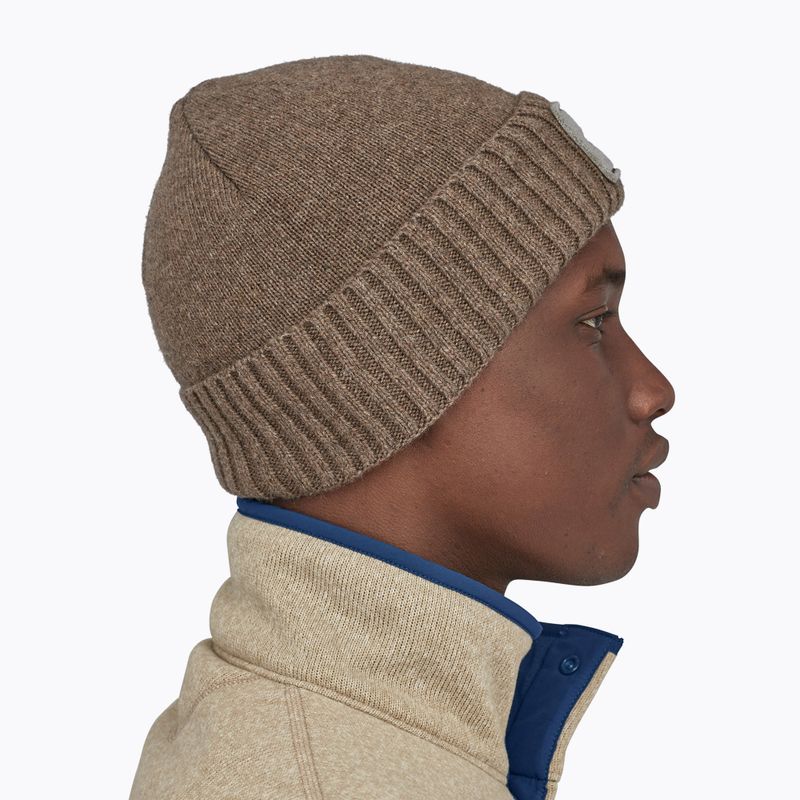 Czapka zimowa Patagonia Brodeo Beanie fitz roy trout patch/ash tan 8