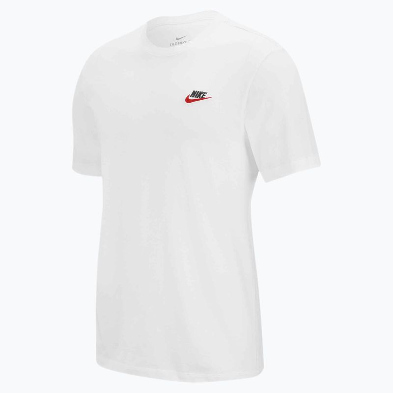 Koszulka męska Nike Sportswear Club white/black/university red 5
