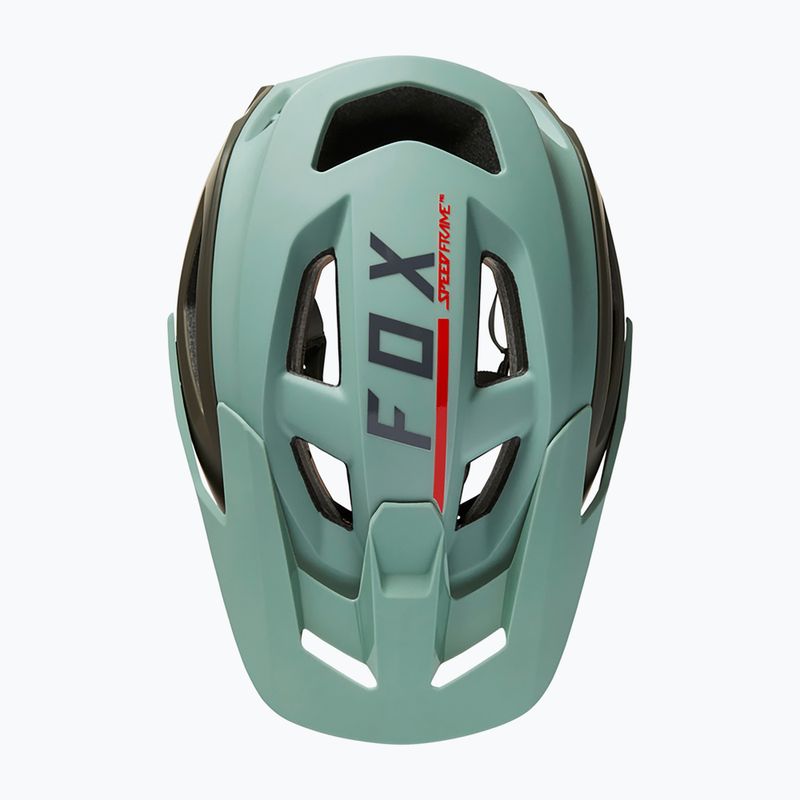 Kask rowerowy Fox Racing Speedframe Pro Blocked eucalyptus 11