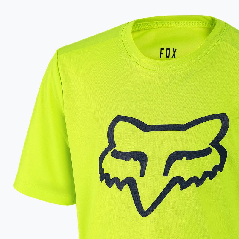 Koszulka rowerowa dziecięca Fox Racing Ranger fluorescent yellow 3