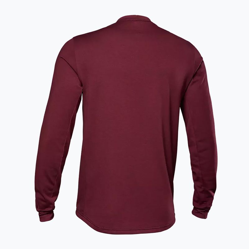 Longsleeve rowerowy męski Fox Racing Ranger Dr MD Tred dark maroon 2