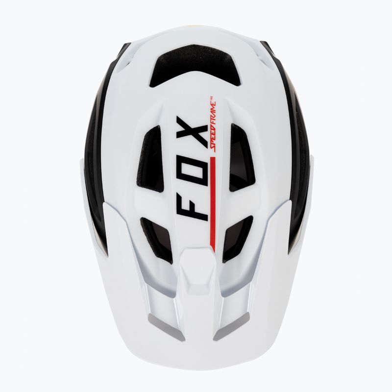 Kask rowerowy Fox Racing Speedframe Pro Blocked white/black 6